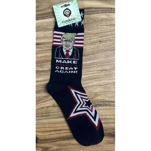 Trump 2024 Make America Great Again Patriotic American Novelty Crew Socks MAGA